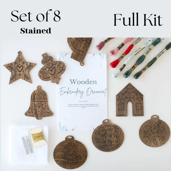 Wooden Embroidery Ornament Kits – The Tiny Art Shack